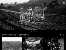 Tablet Screenshot of fourbarrelcoffee.com